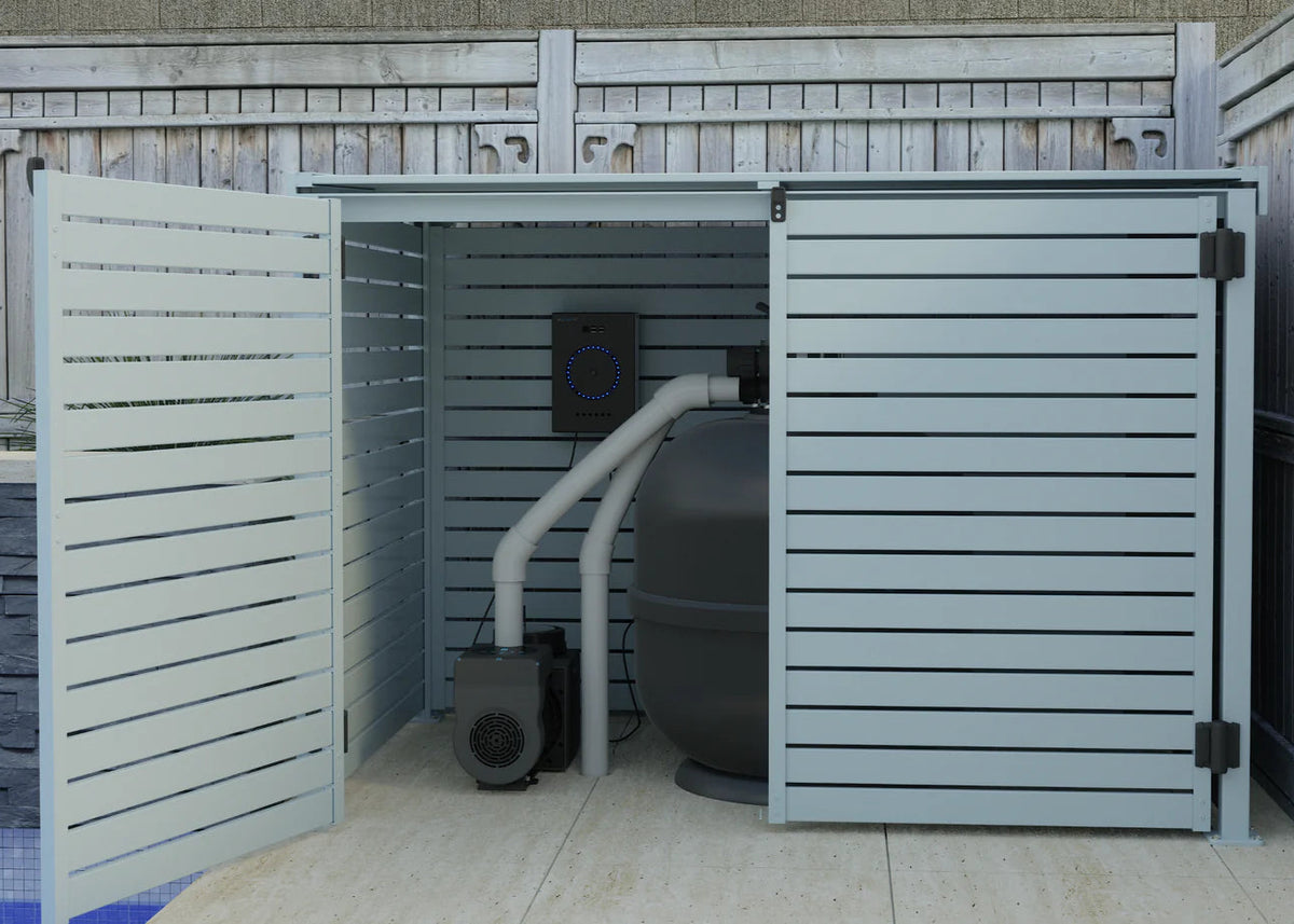 Pool Inlet Box Cover Pool Pump Cover | Aluminium Enclosure | Bin Enclosure | Aluminium Slat ...