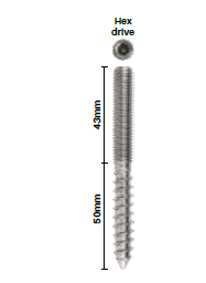 M12 93mm LAG Screw