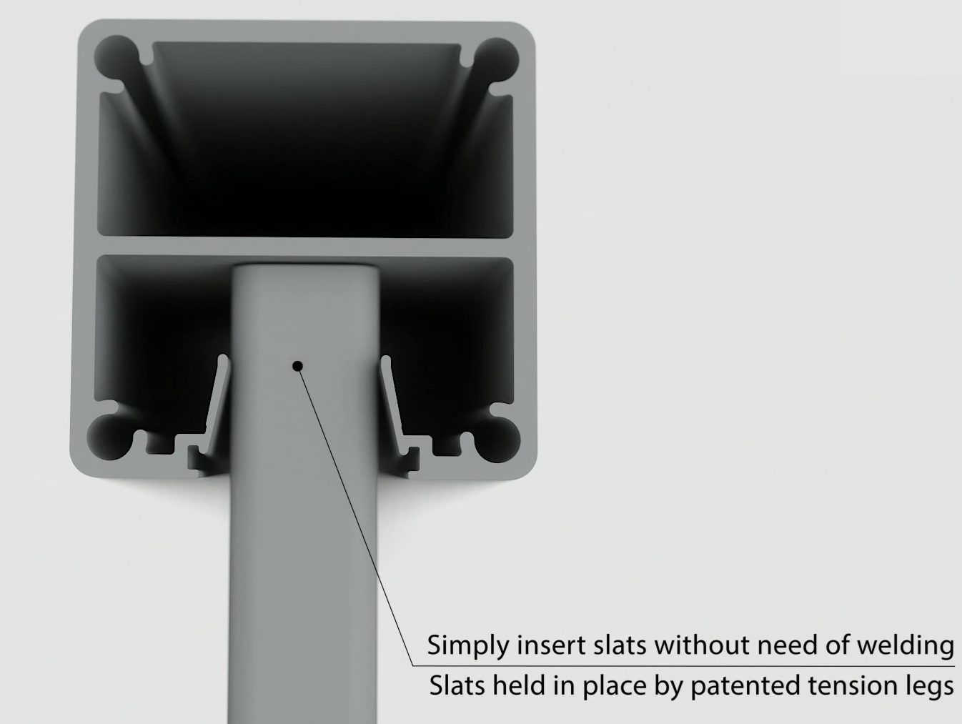 Bin Enclosure | Self Close Doors | Aluminium Slats | Open Top