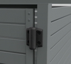 Bin Enclosure | Self Close Doors | Aluminium Slats | Open Top