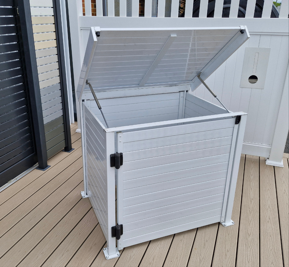 Classic Series Pool Pump Shed | Choose Your Size And Colour | Aluminium Slats
