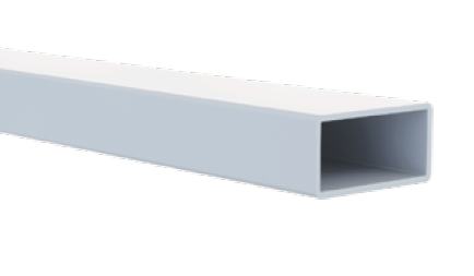 A grayscale technical diagram showing a metal stair railing attachment bracket mounted on a vertical post next to a diagonal stair rail, with a small dimension callout on the right.