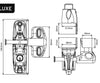 LOKKLatch Deluxe Gate Latch | Black or White