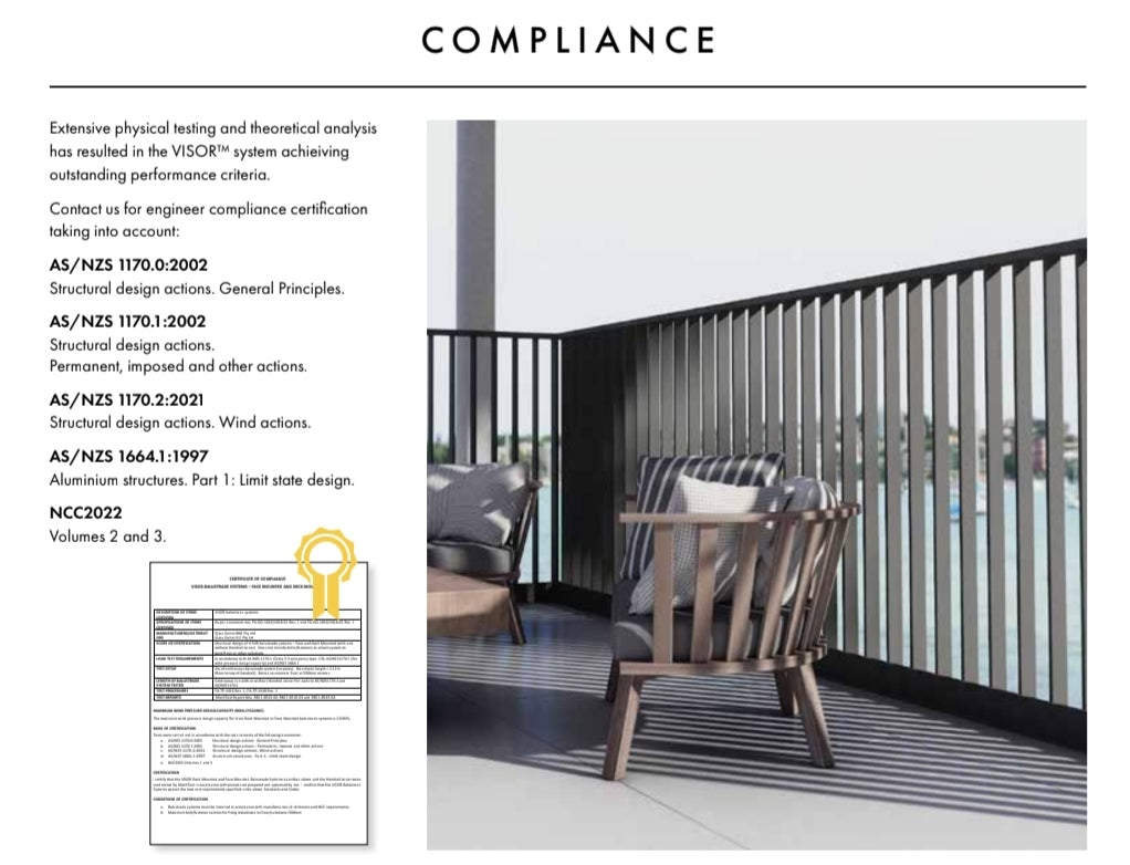 VISOR™ Aluminium Balustrade System