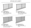 Slatwerx AIRE Balustrade System - Configuration options