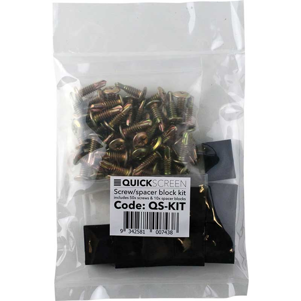 Quickscreen Screw and Spacer Kit