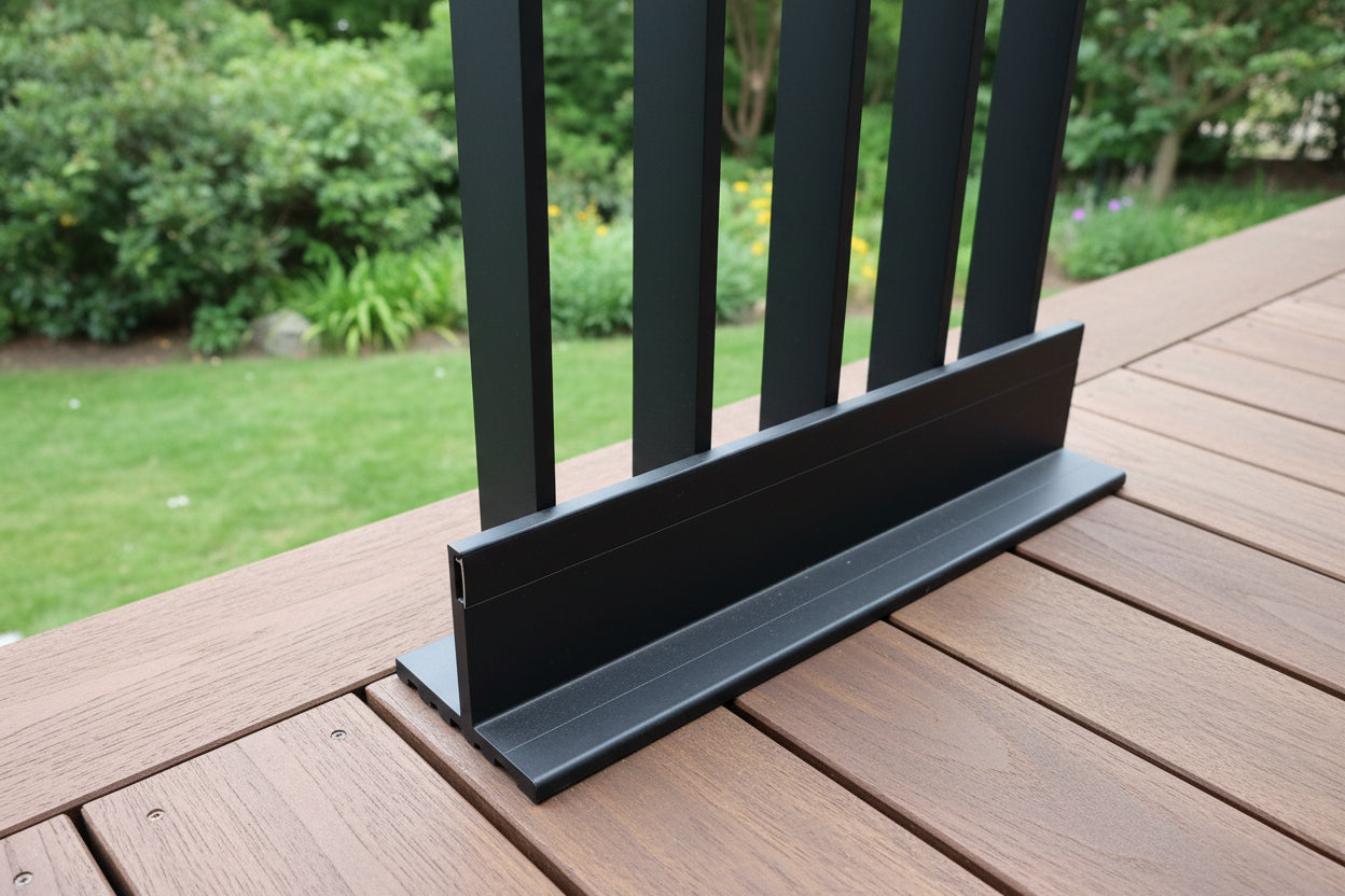 Visor Aluminium Balustrade deck mount