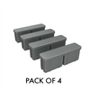 65mm End Cap Aluminium | 4 Pack | All Colours