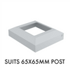 65mm 2PC Domical Post Cover Plate