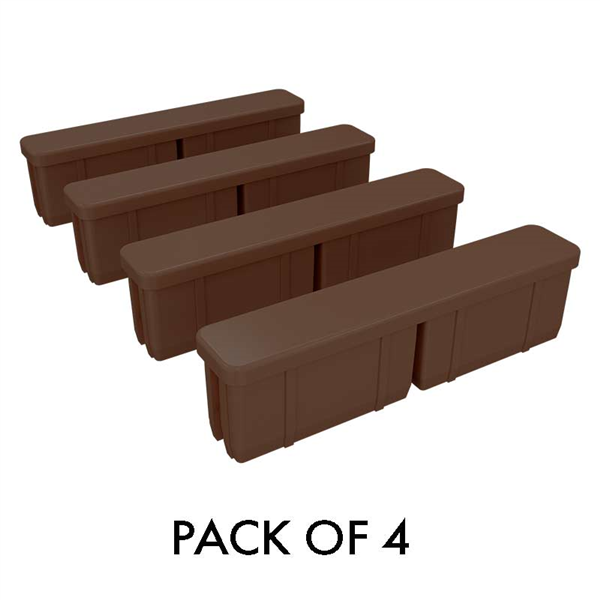90mm End Cap Aluminium | 4 Pack | All Colours